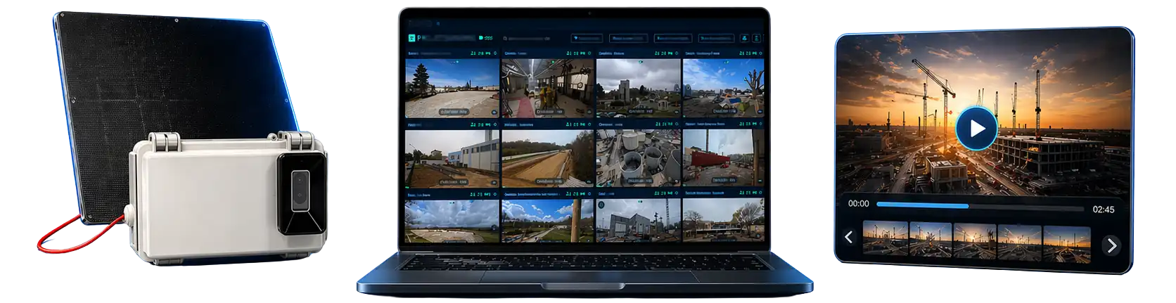 Suivi de chantier timelapse à distance dans l’interface TEYE ERIGE